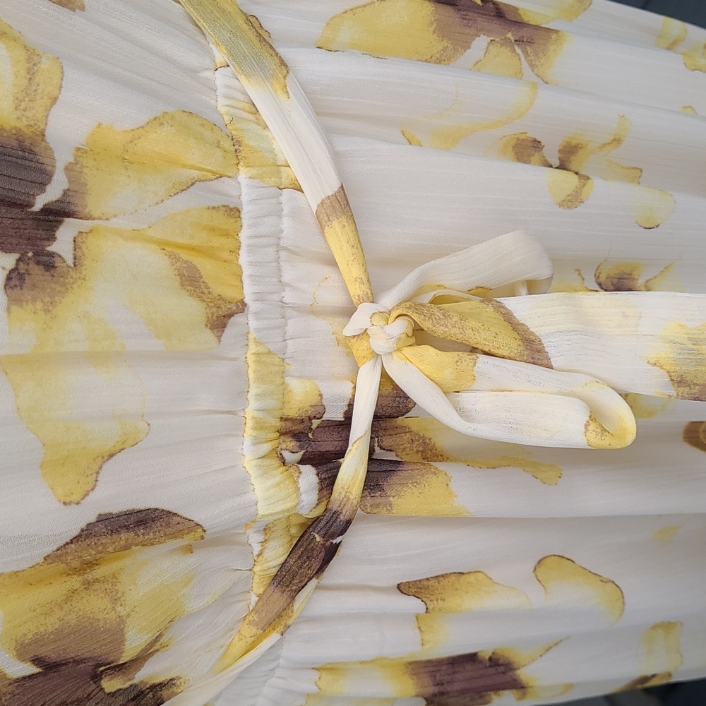 Simply Vera by Vera Wang Dress Floral Flowy Maxi Size XL - Picture 10 of 15